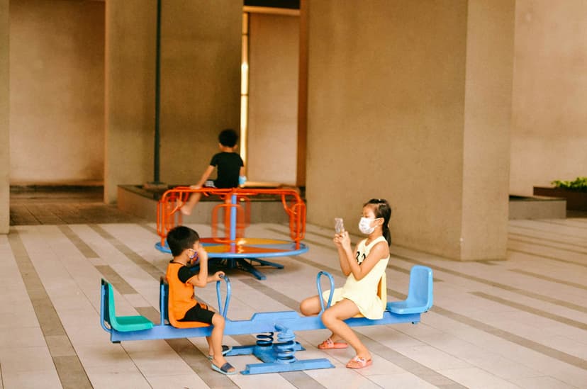 Students Playing